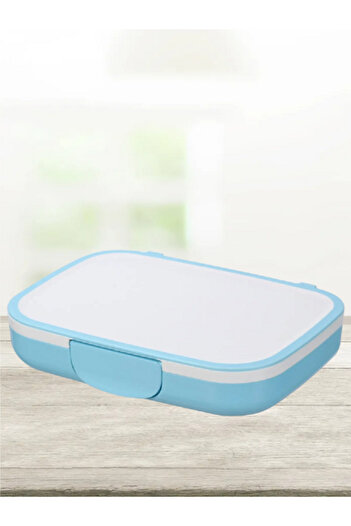 Felli Lol Bento Rectangular Snack Box White and Blue 21cm NHG08-