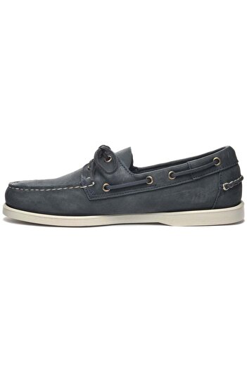 Sebago Docksides Portland Crazy Horse Erkek Deri Ayakkabı Mavi