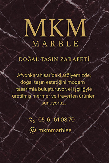 MKM MERMER TRAVERTEN MERMER DRESUAR, Şık ve Modern Konsol Masası, Antre İçin Traverten Dresuar, %100 Doğal Taş
