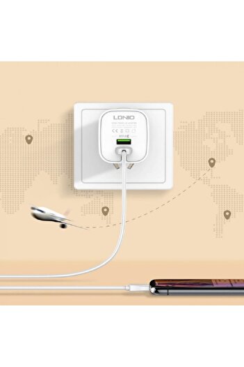 LDNIO 20W Dual USB Fast Charger – High-Speed Wall Adapter for Phones & Tablets