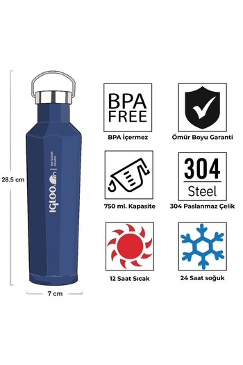 IGLOO Pentagon 750ml Thermos Flask Dark Blue