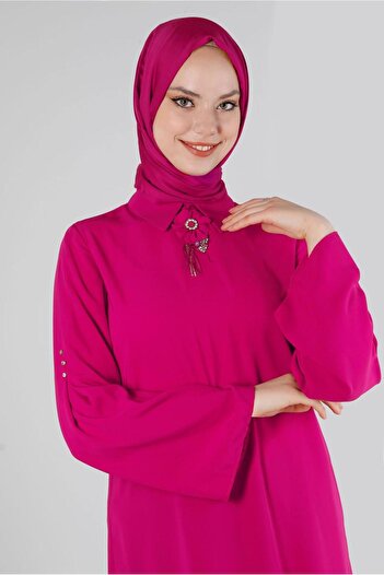 Alvina SPANISH ARM TUNIC WITH FLOWER ACCESSORY 43503
