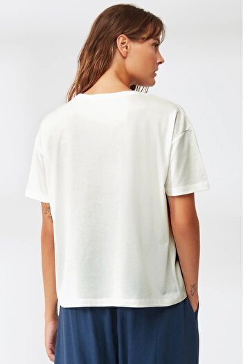 Nautica Soft Texture T-Shirt-Light Beige