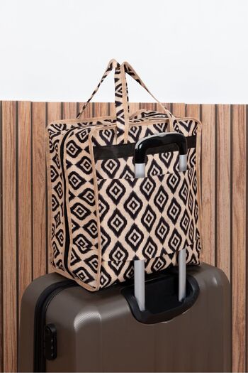 MorPort 6 Compartment Patterned Shoe Storage Travel Type Suitcase Top Storage Bag (35x22x40)