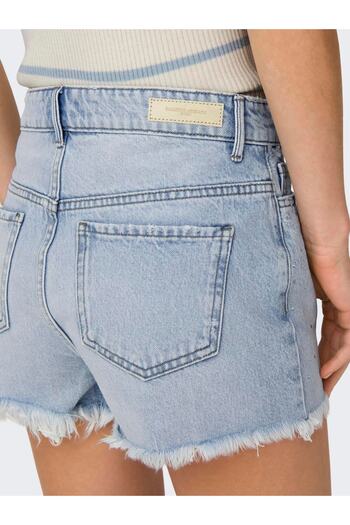 ONLY ONLPACY HW DNM - Pantaloni scurți din denim pentru femei, cu detalii în piatră