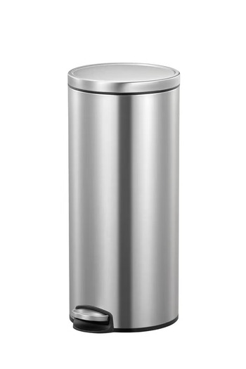 EKO Eva Series | 30l Brushed Stainless Steel Pedal Trash Bin | Soft-closing & Fingerprint-resistant