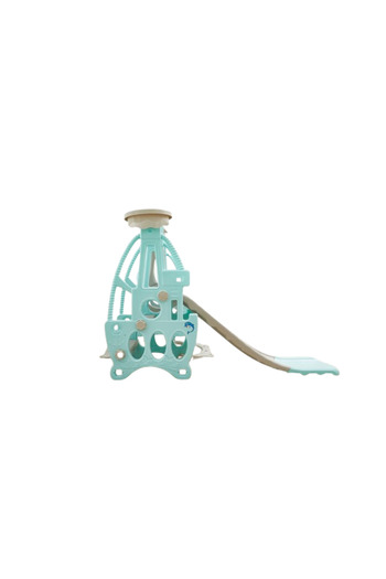 KIKIBEBE 3-in-1 Multi-function Baby Slide & Swing – For Ages 1-6, Indoor Use – Mint Green