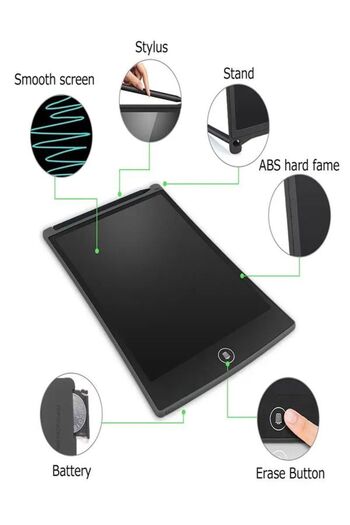DEANB Large Digital Multi-Purpose Writing Board Graphic Drawing Education Tablet Lcd 12" Inc Screen
