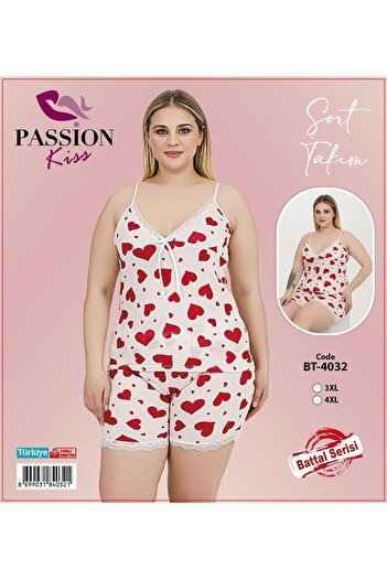 Emir Store Large Size Women's Pajama Set with Rope Strap