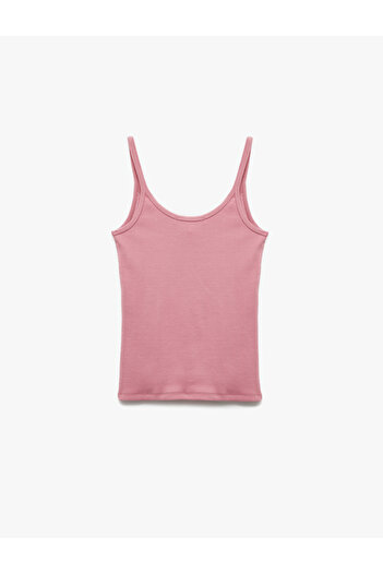 Koton Cotton U Neck Slim Fit Ribbed Undershirt