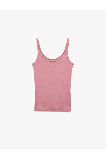 Koton Cotton U Neck Slim Fit Ribbed Undershirt