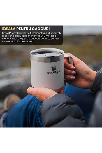 Stanley Cana termică Stanley, 350 ml, oțel inoxidabil, gri fumuriu