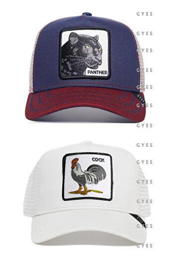 GYES Sports Animal Figured Hat Unisex Set of 2 Adjustable from the Back