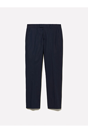 Sisley Men's Dark Navy Blue Cotton Blend Slim Comfort Fit Parachute Canvas Pants