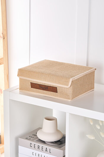 Serstil Rectangular Box with Jute Lid