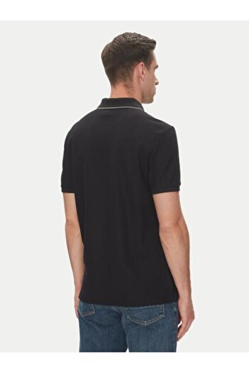 Calvin Klein Klasická piké košile s lemováním z jemného hedvábí