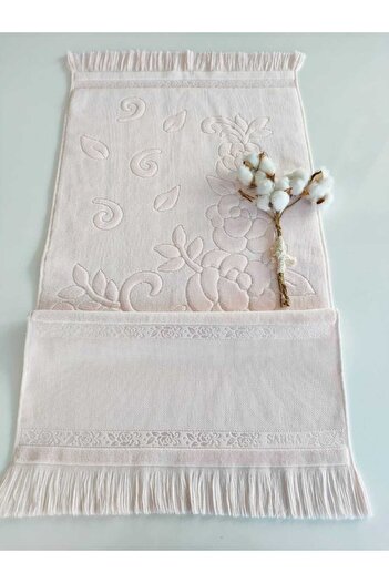 sarra 50x90см SARRA ETAMİN SAÇAKLI HAVLU - SOMON