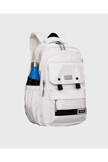 Alone Waterproof Orthopedic Backpack – White with Laptop Compartment, Special for Young and Professionals 77213