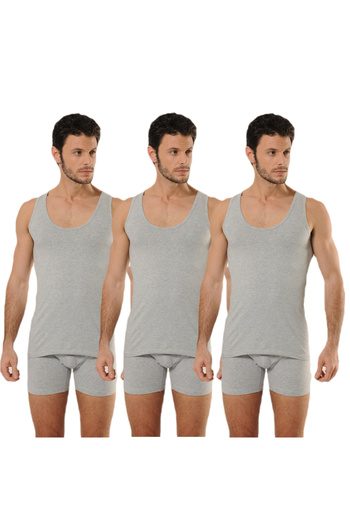 MODA Soft Textured Cotton 3-Piece & Lycra Men's Sling Tank Top