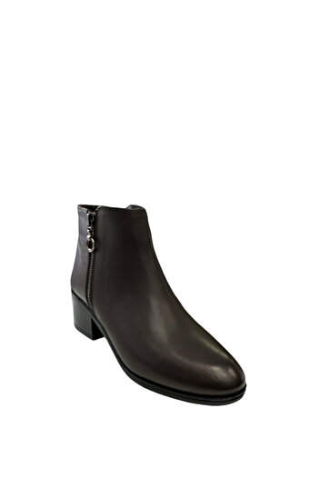 Castle Black YLDZ-87504-1 Γυναικείες κλασικές μπότες από γνήσιο δέρμα καφέ