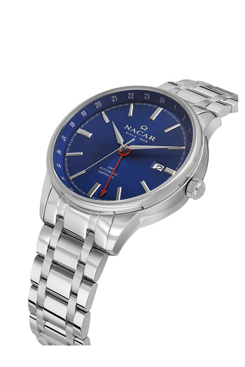 Nacar Sapphire Glass Classic Silver Men's Watch Nc42-299357-Alm