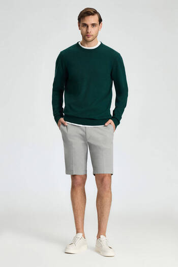 Hemington Cashmere Blend Crew Neck Green Knitwear