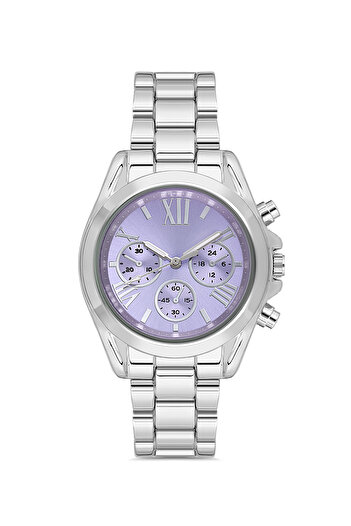 SPECTRUM PREMİUM Spectrum Premium Metal Cord Silver Color Colorful Dial Women Wristwatch