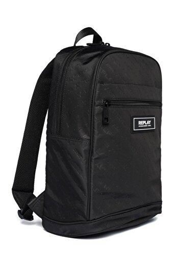 Replay backpack with logo pattern 27.5 X 37 X 18 cm