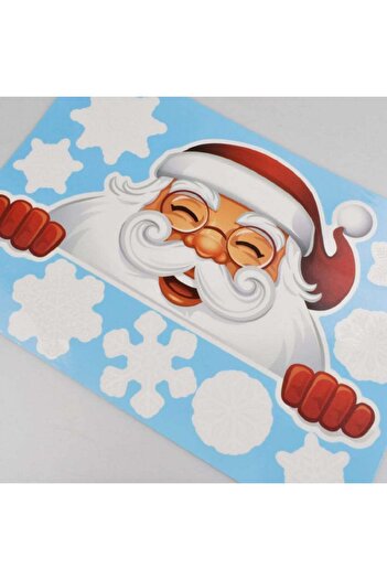 Yuson Set of 4 Yuson Christmas sticker sheets, PVC, white, 21.5 x 32 cm