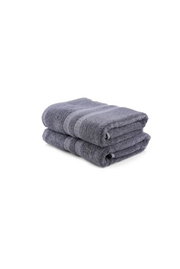 Hobby Set 2 prosoape bambus si bumbac 75x150cm, Hobby Home, Ayliz Gri antracit