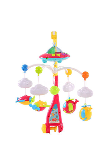 ideal STORE NOVOKIDS Dream World Musical Baby Crib Carousel with Remote Control, with Ceiling Projection, Multi Lights