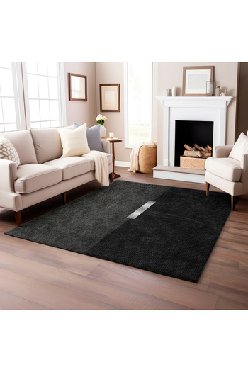 Exporgin Black Silver Line 3D Digital Printing Anti-Slip Flooring Carpet