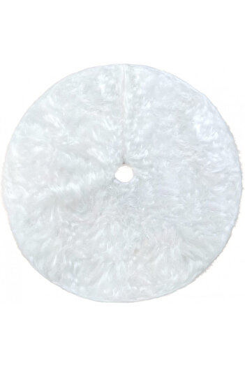 YXHZVON Christmas tree mat YXHZVON, white, faux fur, 120 cm
