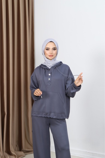 MARFİM Women's Tested Hooded Pants Double Set