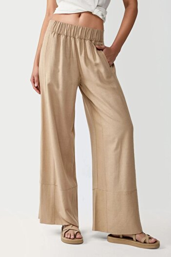 Hiccup Wide Leg Elastic Trousers