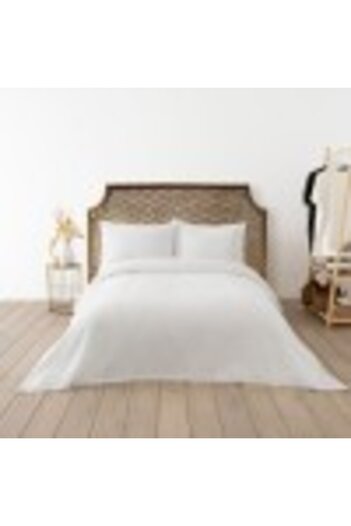 DC Home Duvet cover 200x220cm and 2 pillowcases with honeycomb texture, Waffle Alba