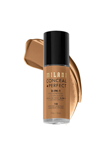 MILANI Conceal + Perfect 2-in-1 Foundation + Concealer – Spiced Almond (30 ml)