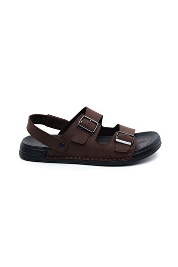 Greyder 64700 Brown Genuine Leather Men's Sandals