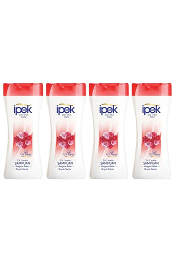 İpek Silk Shampoo 480 ml Dyed Hair Rose 4 Pcs