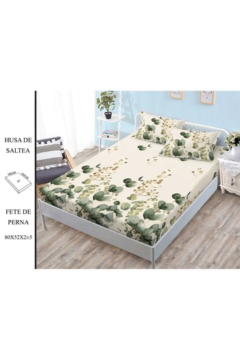 CHIRASO CHIRASO Set Bed Cover, Fine Cotton, 180x200 cm and 2 Pillowcases 80x52 cm
