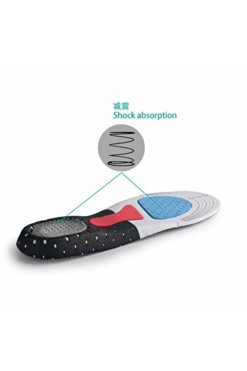 MBrands foam insoles with silicone shock absorption L