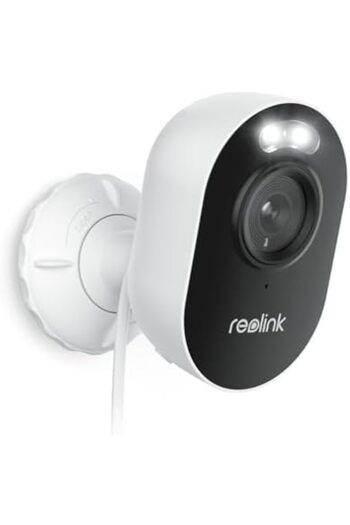 ReoLink كاميرا مراقبة لوموس بدقة 2K و4 ميجابكسل للأمن المنزلي الخارجي مع أضواء كاشفة، وشبكة واي فاي ثنائية النطاق 2.4/5 جيجاهرتز