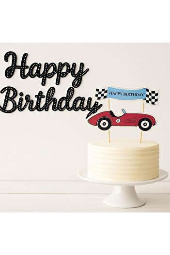 Partifabrik Racing Themed 2 Piece Party Set Happy Birthday