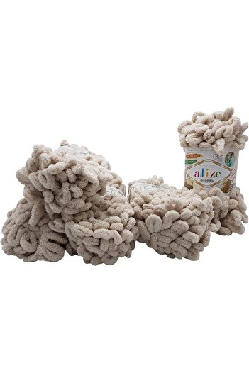 Alize Puffy Hand Knitting Yarn 1PC (Color Natural No. 599)