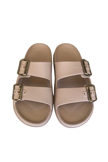 Lovita Shoes Lovita Buckle Men's Slippers 41-45 Cream