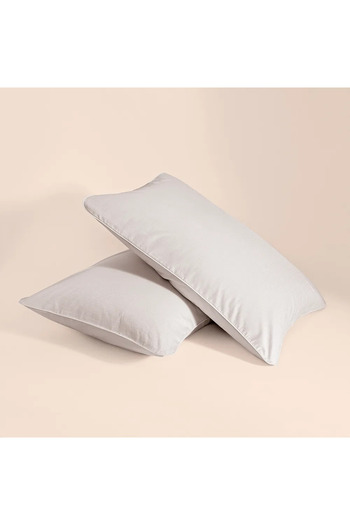 Penelope 100% Cotton Percale 2-Piece Pillowcase Gray - Pure Series