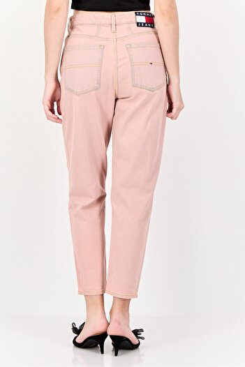 Tommy Jeans Women Tapered Fit Wash Stretchable Denim, Pink