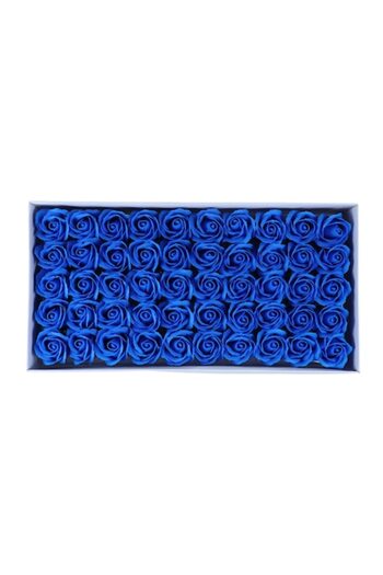 LOVE Săpun parfumat cu trandafiri, 50 buc - Albastru deschis