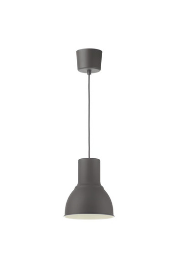 rexa Pendant Lamp, Dark Grey – 22 cm Modern Hanging Light for Dining or Living Spaces