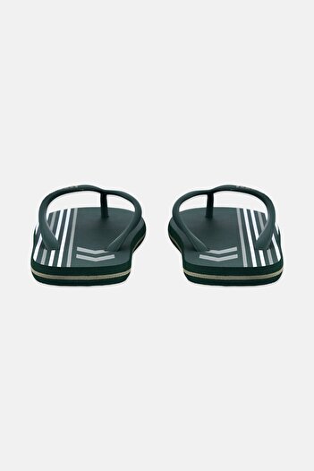 hummel Kids Boy Brand Logo Flip Flop Slippers, Green